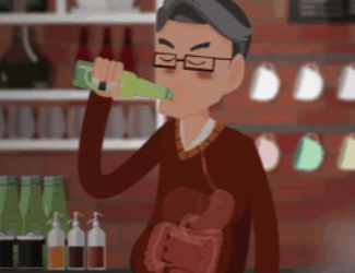 喝酒傷身，小心“干杯”變“肝悲”！